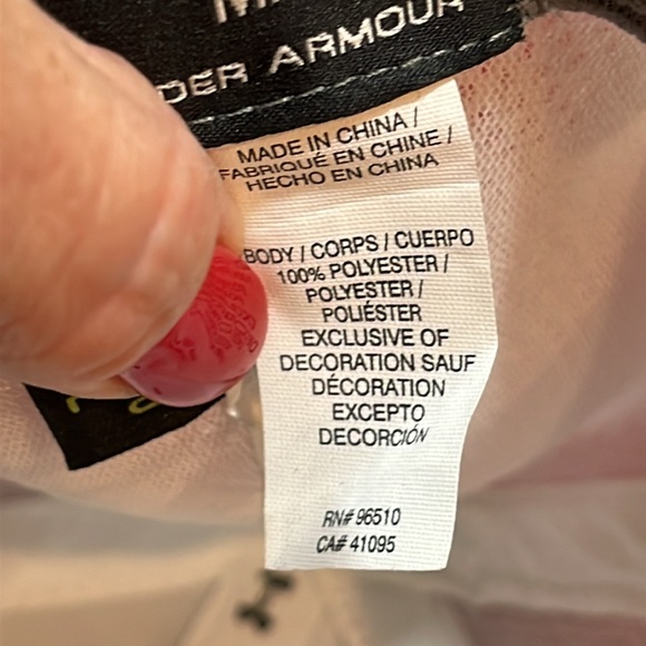 Under Armour GOLF Hat Adult MEDIUM LARGE Gray black white mesh Athletic fitted - Picture 8 of 11